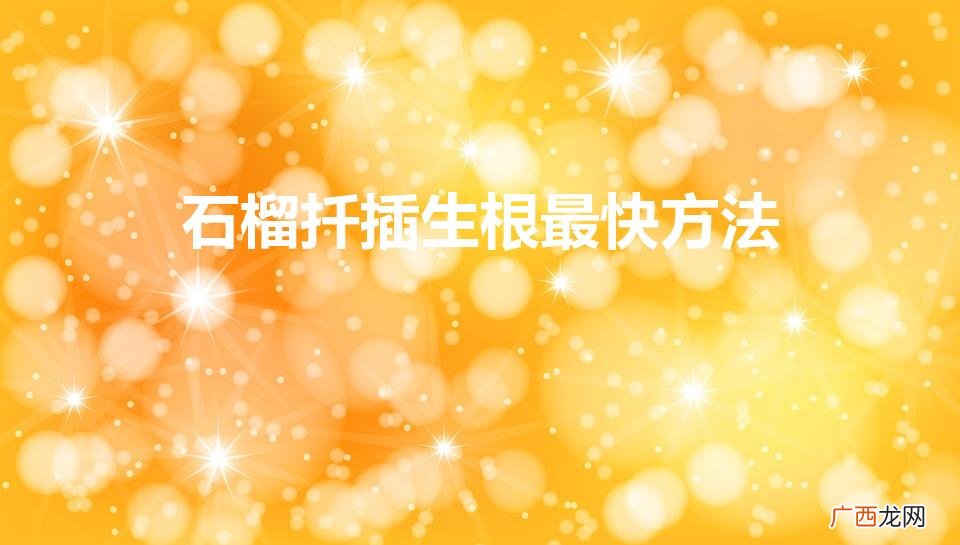 石榴扦插生根最快方法（什么时候扦插石榴容易生根)