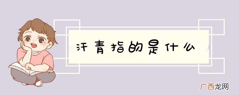 汗青指的是什么