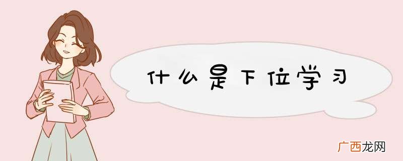 什么是下位学习