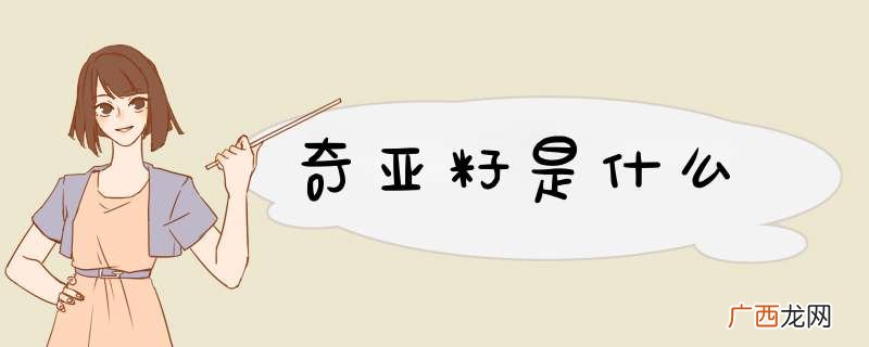 奇亚籽是什么