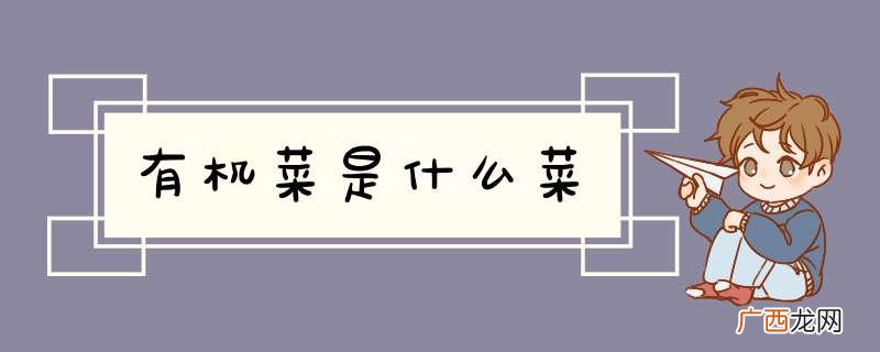 有机菜是什么菜