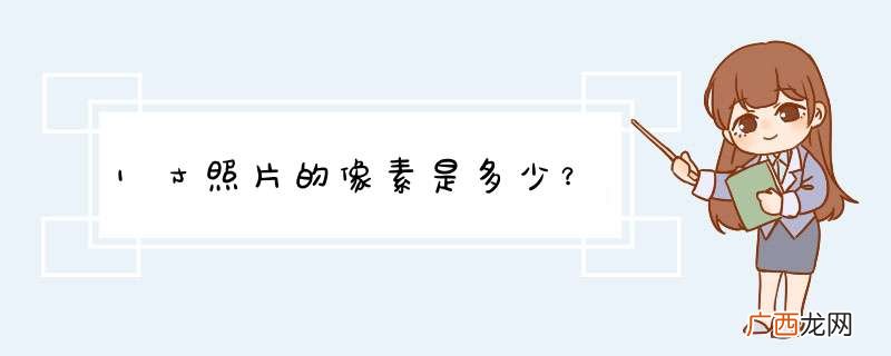 1寸照片的像素是多少?