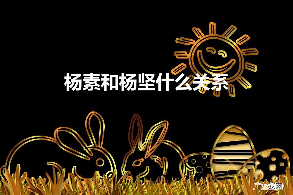 杨素与杨坚的亲缘关系 杨素和杨坚什么关系