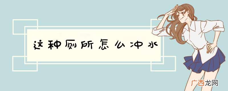这种厕所怎么冲水