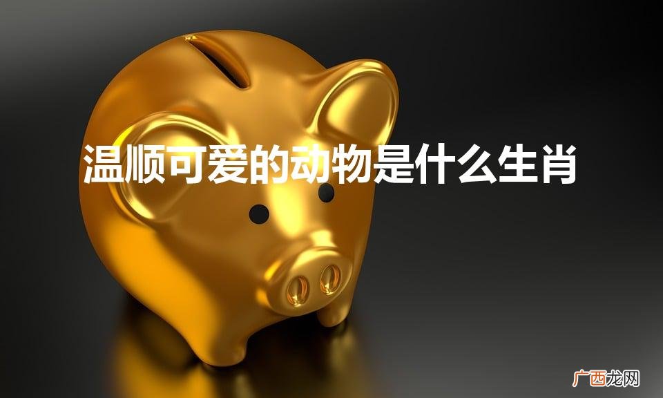 猜一生肖 温顺可爱的动物 温顺可爱的动物是什么生肖
