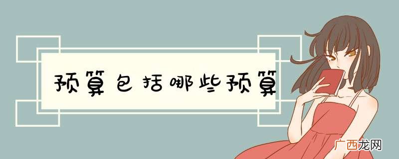 预算包括哪些预算