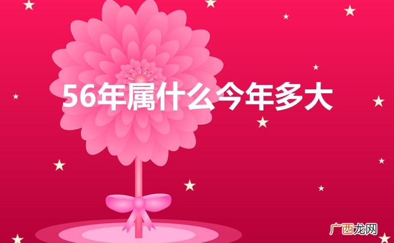 56年属什么今年多大2023 56年属什么今年多大