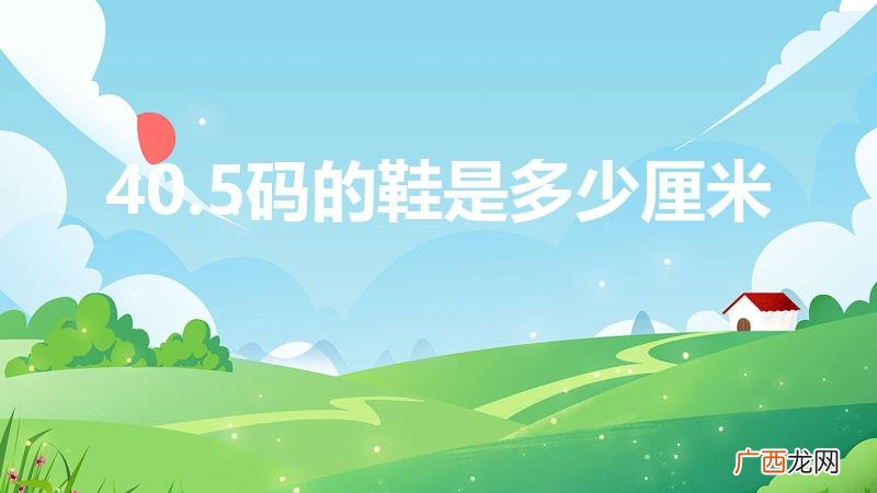 aj40.5码是多少厘米 40.5码的鞋是多少厘米