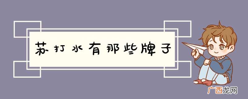 苏打水有那些牌子