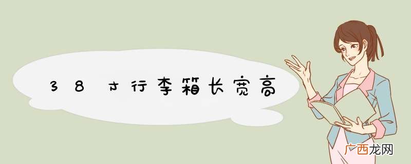 38寸行李箱长宽高