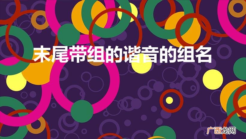 结尾是组或组字谐音的名词 末尾带组的谐音的组名