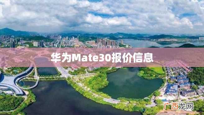 华为Mate30报价信息