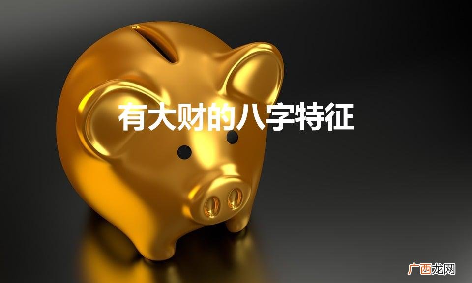 有大财的八字特征