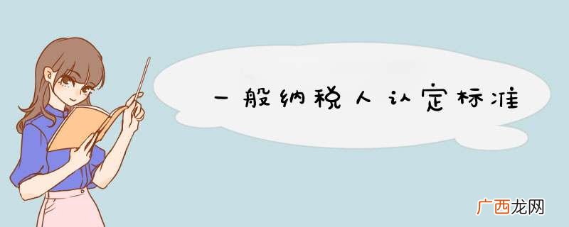一般纳税人认定标准