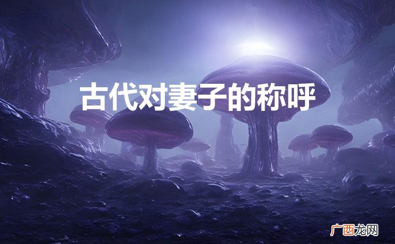 古代对妻子的称呼有哪些 古代对妻子的称呼