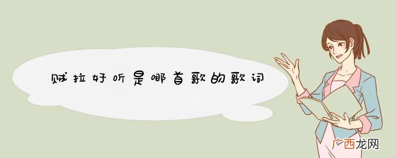 贼拉好听是哪首歌的歌词
