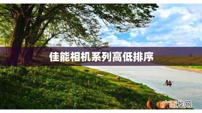 佳能相机系列高低排序