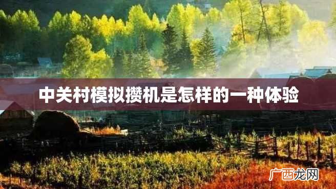 中关村模拟攒机是怎样的一种体验