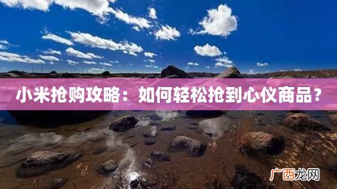 小米抢购攻略：如何轻松抢到心仪商品？