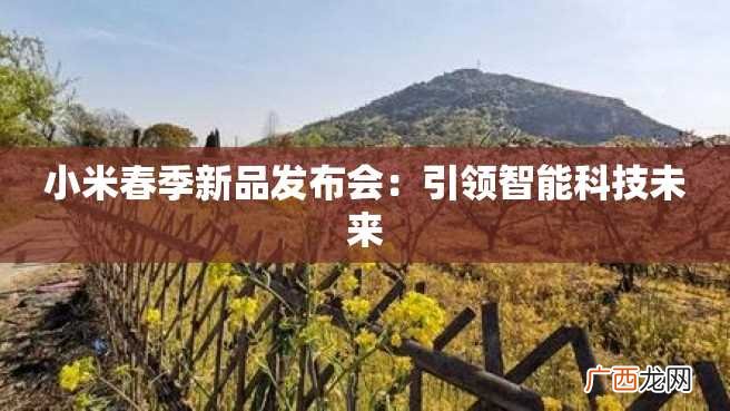 小米春季新品发布会：引领智能科技未来