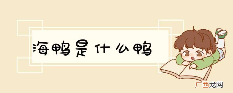 海鸭是什么鸭