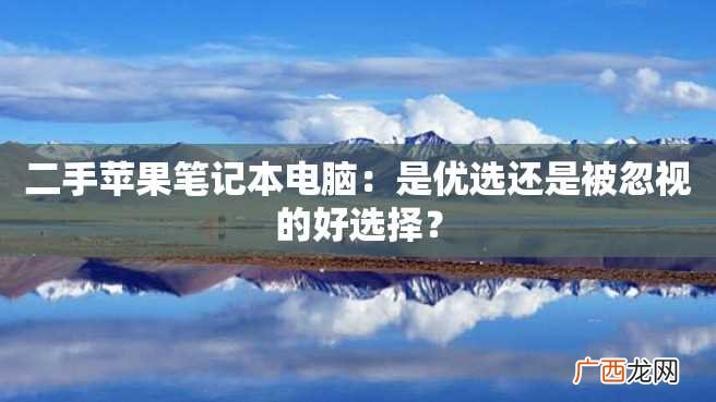 二手苹果笔记本电脑：是优选还是被忽视的好选择？