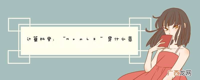 计算机里：“NumLK”是什么意思？