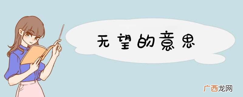 无望的意思