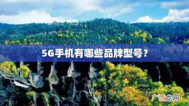 5G手机有哪些品牌型号?