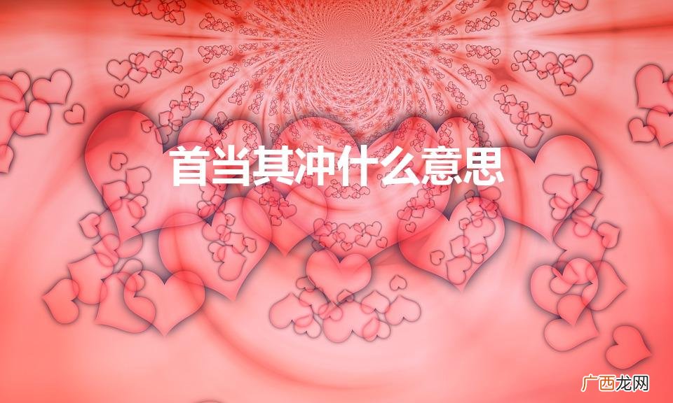 首当其冲的意思解释是什么 首当其冲什么意思