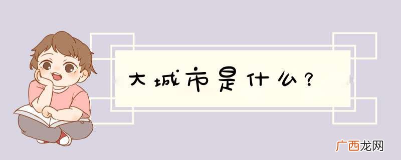 大城市是什么？