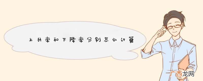 上升率和下降率分别怎么计算