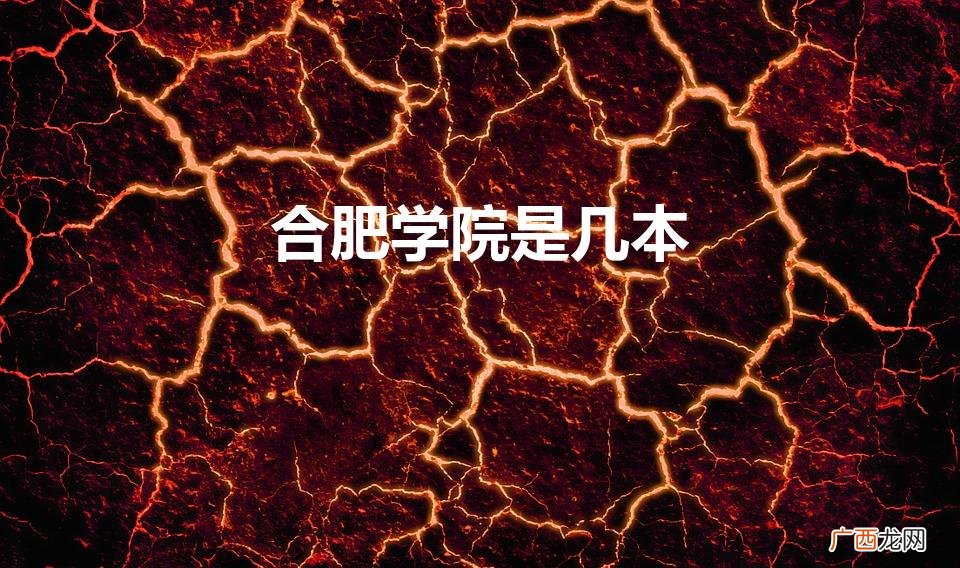 合肥学院是几本大学 合肥学院是几本