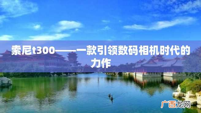 索尼t300——一款引领数码相机时代的力作
