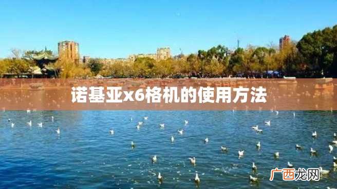 诺基亚x6格机的使用方法