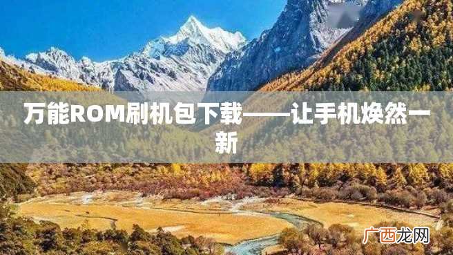 万能ROM刷机包下载——让手机焕然一新
