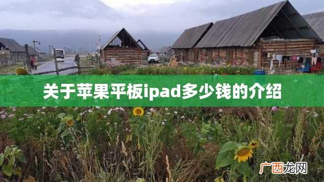 关于苹果平板ipad多少钱的介绍