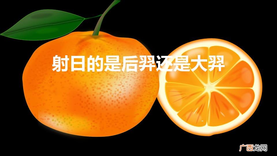 后羿射日，传奇神箭 射日的是后羿还是大羿