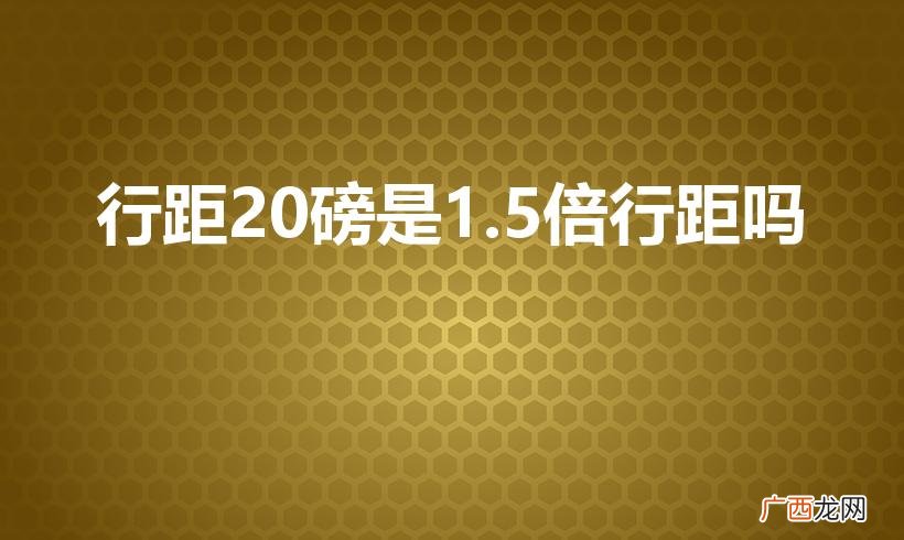 行间距20磅是几倍行距 行距20磅是1.5倍行距吗