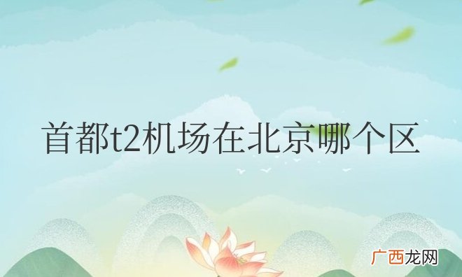 首都国际机场T2航站楼在北京顺义区 首都t2机场在北京哪个区