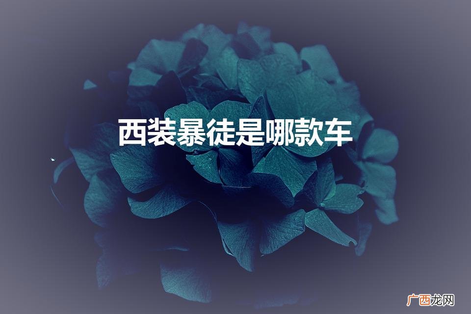 为什么奥迪rs7叫西装暴徒 西装暴徒是哪款车