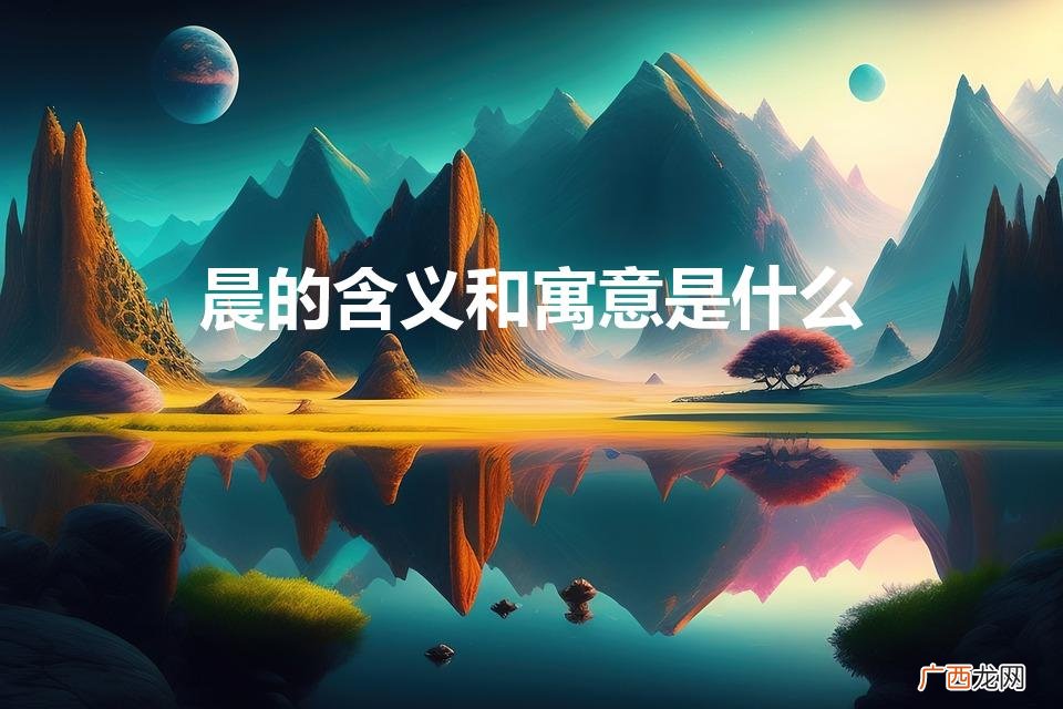 晨光的涵义与象征 晨的含义和寓意是什么