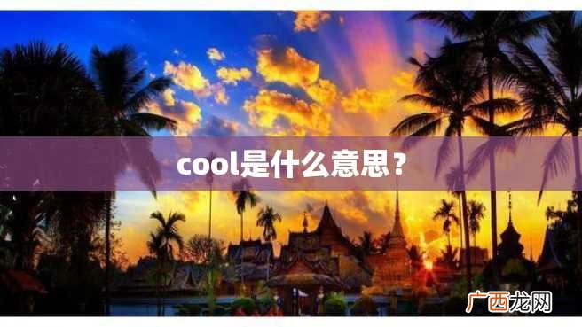 cool是什么意思？