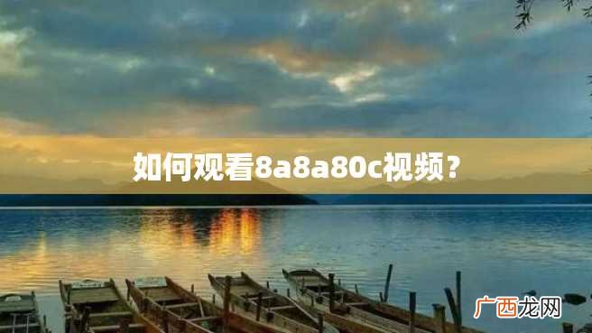 如何观看8a8a80c视频？
