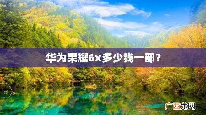 华为荣耀6x多少钱一部?