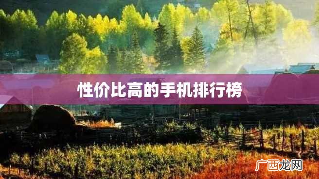 性价比高的手机排行榜