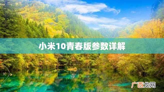 小米10青春版参数详解
