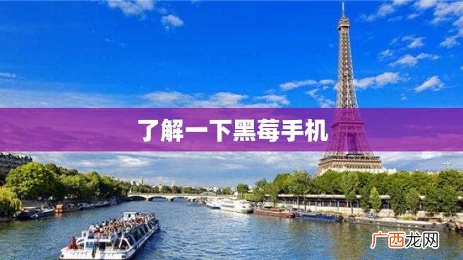 了解一下黑莓手机