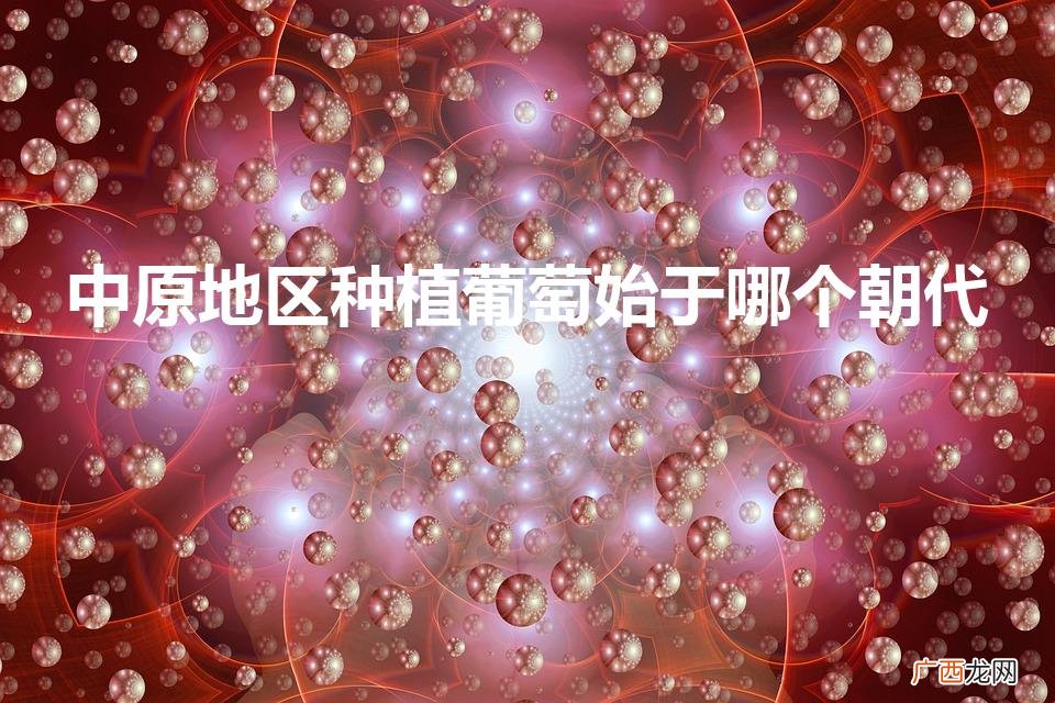 中原地区种植葡萄始于哪个朝代(中原地区种植葡萄是源于哪个朝代)