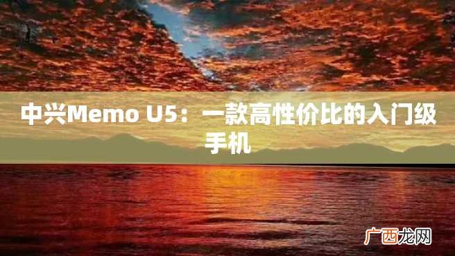 中兴Memo U5：一款高性价比的入门级手机